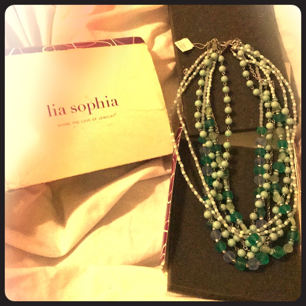 Exclusive Lia Sophia beaded necklace